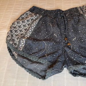 French brand chic printed beach shorts